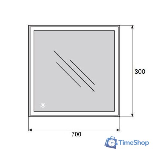  BelBagno Зеркало SPC-GRT-700-800-LED-TCH - Изображение №3 — Интернет-магазин Time-Shop