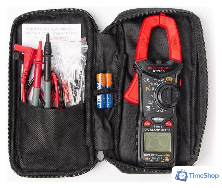 Токовые клещи КВТ Proline KT 206B 79130 - Изображение №3 — Интернет-магазин Time-Shop