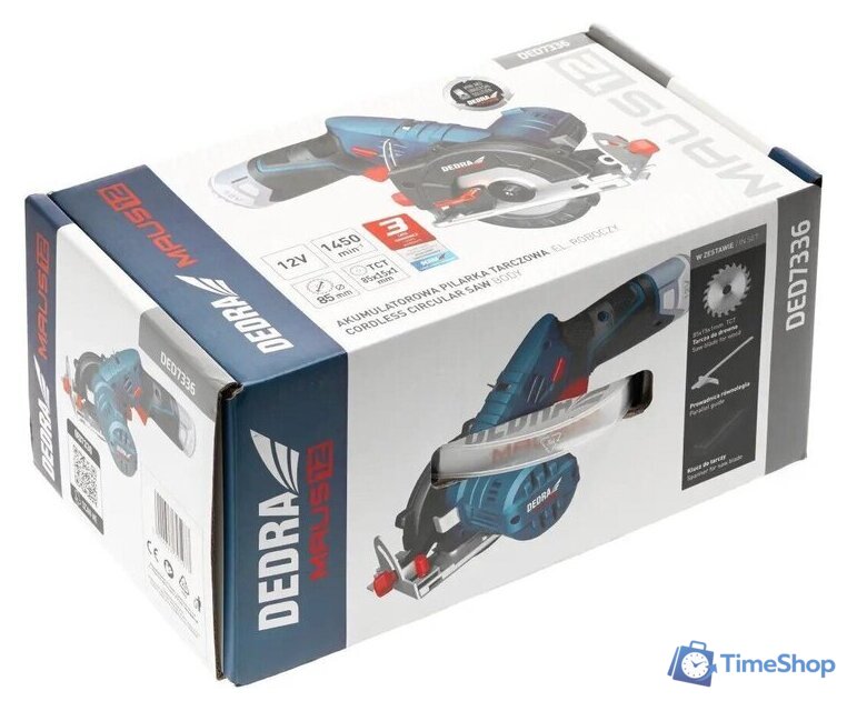 Дисковая (циркулярная) пила Dedra DED7336 (без АКБ) - Изображение №2 — Интернет-магазин Time-Shop