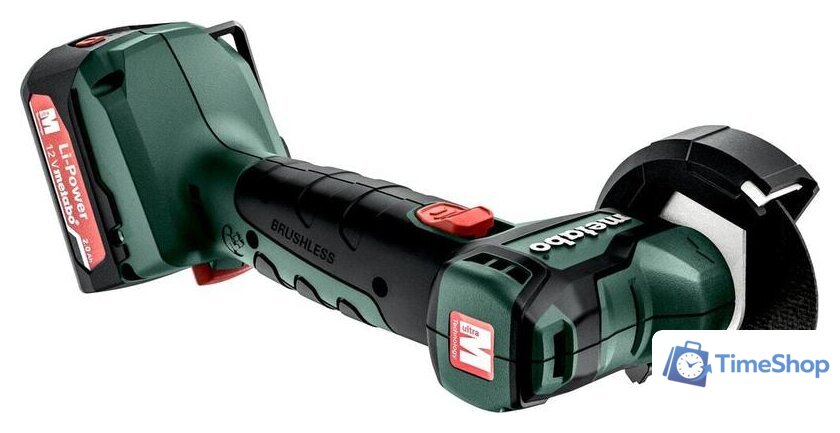 Угловая шлифмашина Metabo PowerMaxx CC 12 BL 600348500 (с 2-мя АКБ, кейс) - Изображение №1 — Интернет-магазин Time-Shop