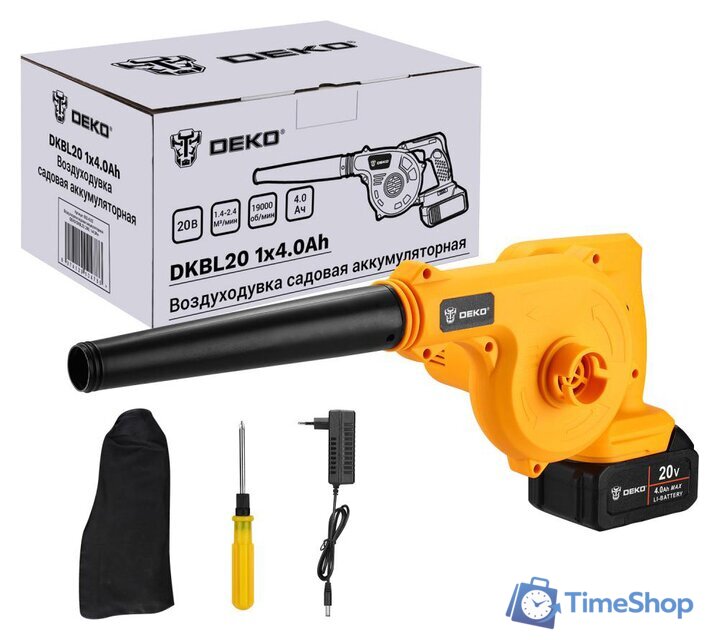 Ручная воздуходувка Deko DKBL20 063-4312 (с 1-им АКБ) - Изображение №1 — Интернет-магазин Time-Shop