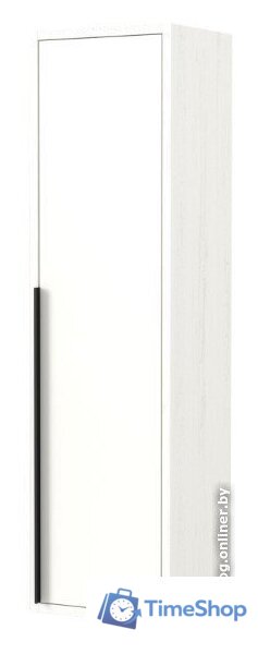  Дабер Шкаф-полупенал 015 СТ15.0.0.5Ч (белый древесный/ручка черная) - Изображение №1 — Интернет-магазин Time-Shop