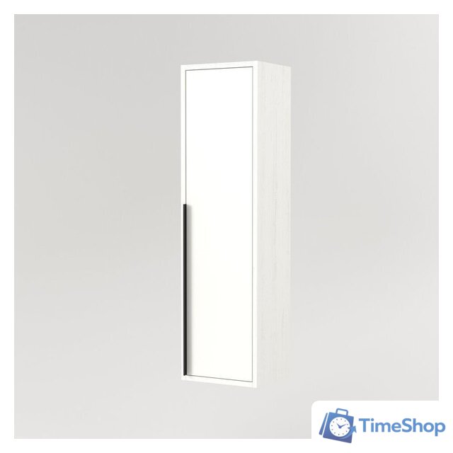  Дабер Шкаф-полупенал 015 СТ15.0.0.5Ч (белый древесный/ручка черная) - Изображение №2 — Интернет-магазин Time-Shop
