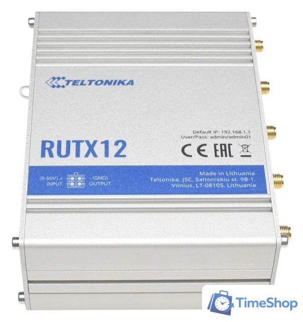 4G Wi-Fi роутер Teltonika RUTX12 - Изображение №3 — Интернет-магазин Time-Shop