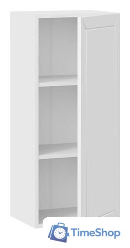 Шкаф навесной Трия Лорас 1ВВ4 с одной дверью (белый/холст белый) - Изображение №2 — Интернет-магазин Time-Shop