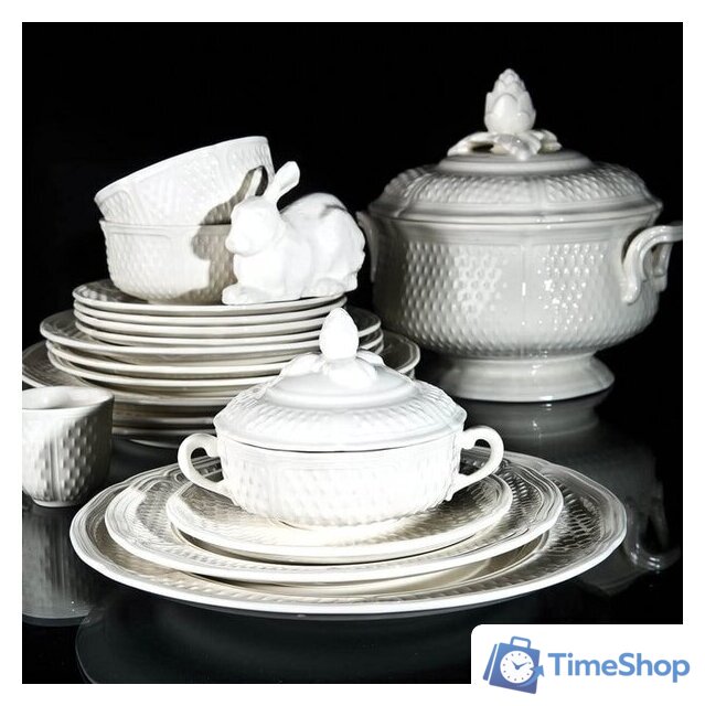 Набор десертных тарелок Gien Pont Aux Choux Blanc 1151B4A534 - Изображение №3 — Интернет-магазин Time-Shop