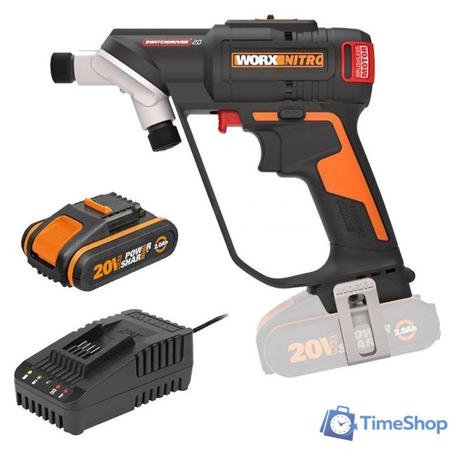Дрель-шуруповерт Worx Switchdriver 2.0 WX177 (с 1-им АКБ, кейс) - Изображение №1 — Интернет-магазин Time-Shop