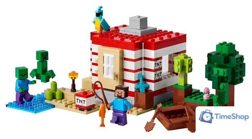 Конструктор LEGO Minecraft Дом в джунглях из TNT 21275 - Изображение №2 — Интернет-магазин Time-Shop