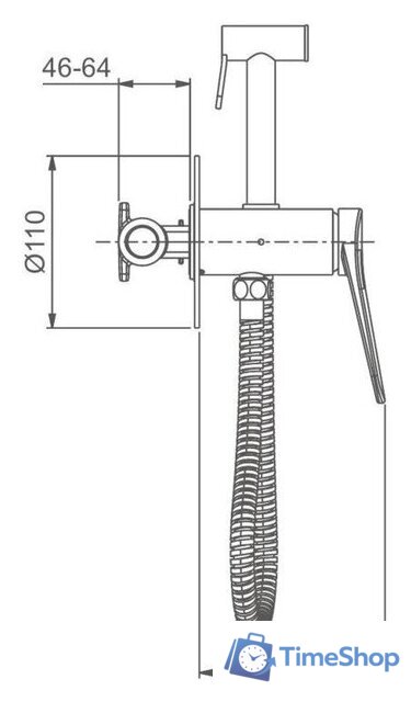 Гигиенический душ Gappo G7210-3 - Изображение №2 — Интернет-магазин Time-Shop