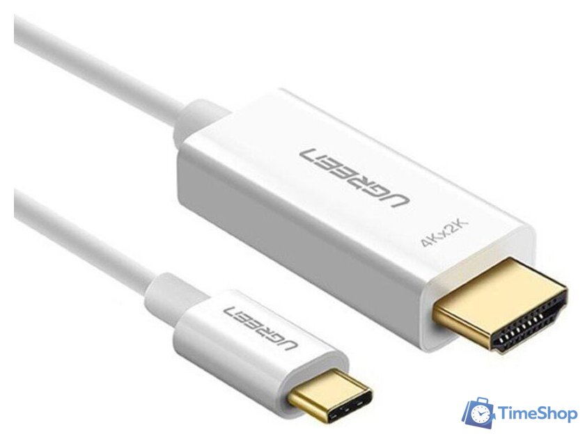 Кабель Ugreen MM121 HDMI - USB Type-C (1.5 м, белый) - Изображение №1 — Интернет-магазин Time-Shop