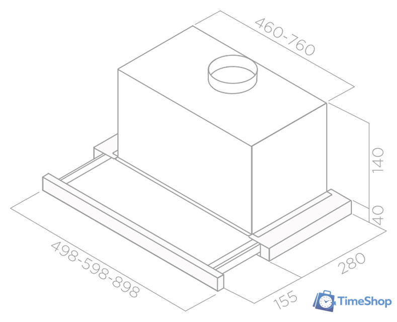 Кухонная вытяжка Elica Elite 14 LUX BL/A/60 - Изображение №3 — Интернет-магазин Time-Shop