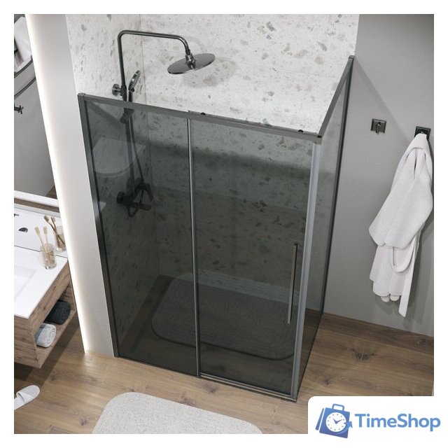 Душевой уголок Grossman Galaxy 100x90x195 120.K33.01.1090.42.10 (графит сатин/стекло тонированное) - Изображение №9 — Интернет-магазин Time-Shop