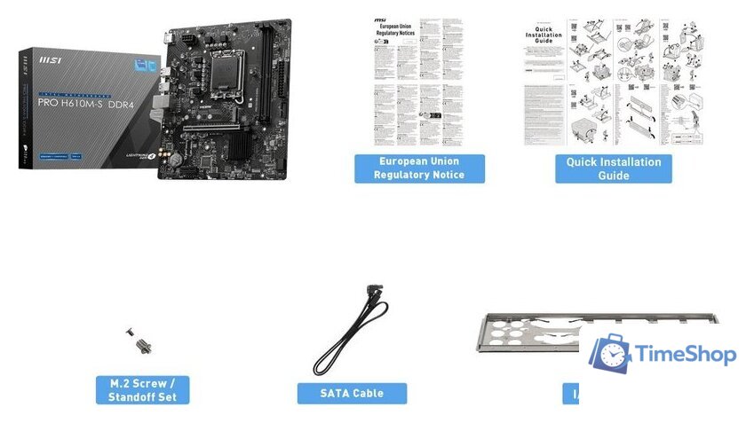 Материнская плата MSI Pro H610M-S DDR4 - Изображение №2 — Интернет-магазин Time-Shop