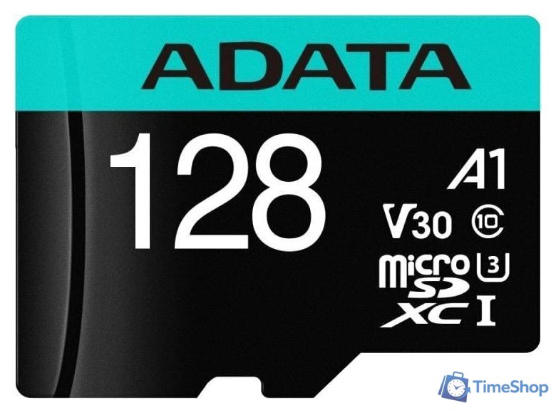 Карта памяти ADATA Premier Pro AUSDX128GUI3V30SA2-RA1 microSDXC 128GB (с адаптером) - Изображение №2 — Интернет-магазин Time-Shop