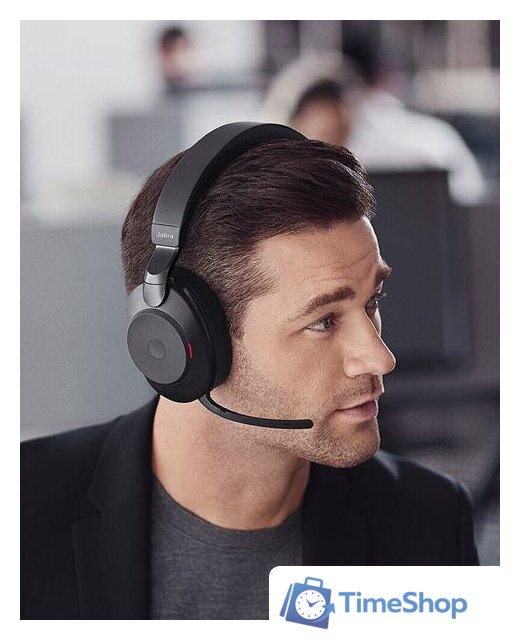 Офисная гарнитура Jabra Evolve2 85 USB-A UC (черный, с зарядной базой) - Изображение №10 — Интернет-магазин Time-Shop