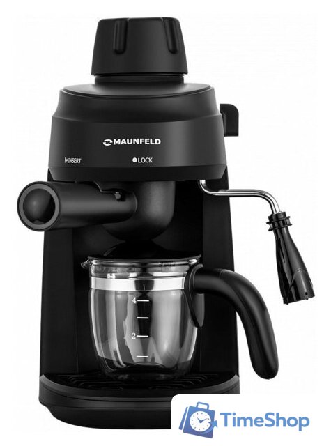 Рожковая кофеварка MAUNFELD MF-733BK - Изображение №2 — Интернет-магазин Time-Shop