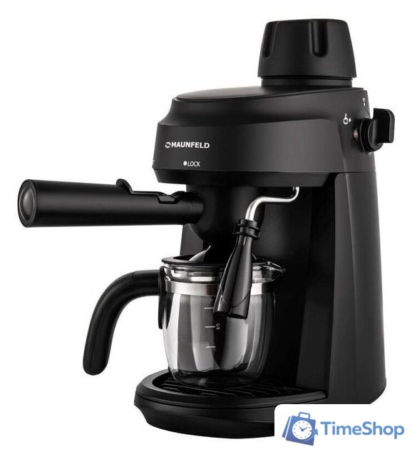 Рожковая кофеварка MAUNFELD MF-733BK - Изображение №1 — Интернет-магазин Time-Shop