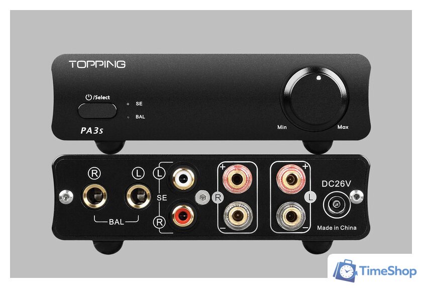 Усилитель мощности Topping PA3s (серебристый) - Изображение №4 — Интернет-магазин Time-Shop
