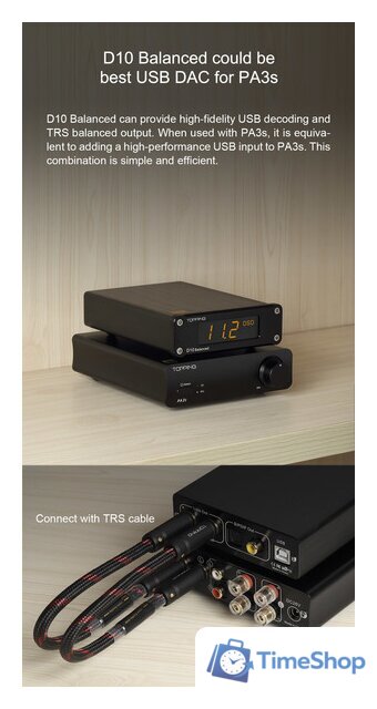 Усилитель мощности Topping PA3s (серебристый) - Изображение №7 — Интернет-магазин Time-Shop