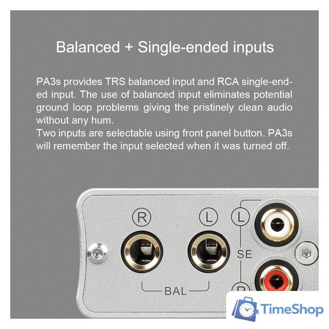 Усилитель мощности Topping PA3s (серебристый) - Изображение №8 — Интернет-магазин Time-Shop