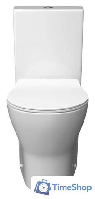Унитаз напольный Керамин Сканди Slim МЛ 2-режим (белый) - Изображение №1 — Интернет-магазин Time-Shop