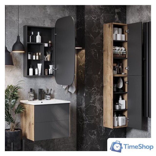  Акватон Шкаф с зеркалом Сохо 60 R 1A258302AJA0R - Изображение №4 — Интернет-магазин Time-Shop