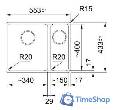 Кухонная мойка Franke Maris MRG 160-34-15 125.0687.267 (снежно-белый) - Изображение №2 — Интернет-магазин Time-Shop
