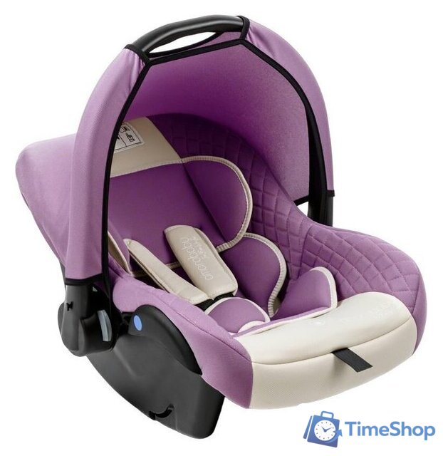 Детское автокресло Amarobaby Baby Comfort AB222008BC/3938 (светло-фиолетовый/светло-бежевый) - Изображение №1 — Интернет-магазин Time-Shop