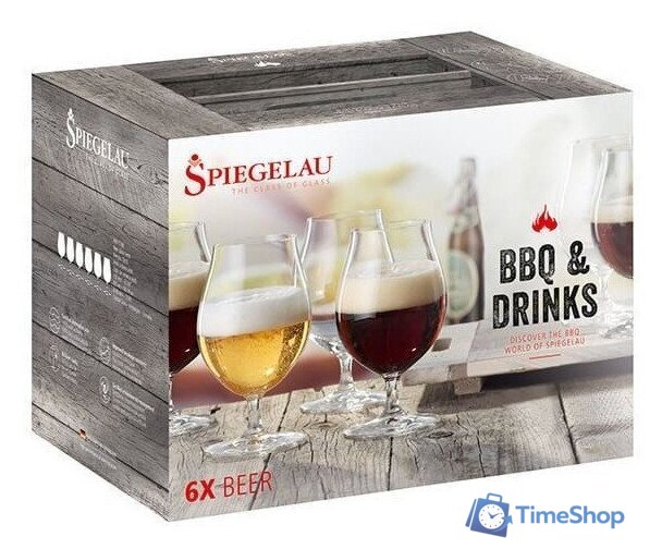 Набор бокалов для пива Spiegelau BBQ&Drinks Beer Set 4991788 (6 шт) - Изображение №3 — Интернет-магазин Time-Shop