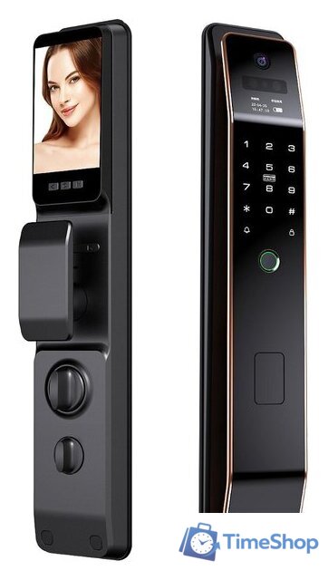 Дверной замок Roome Tuya 3D face intercom Lock 3D face-1 (черный) - Изображение №1 — Интернет-магазин Time-Shop