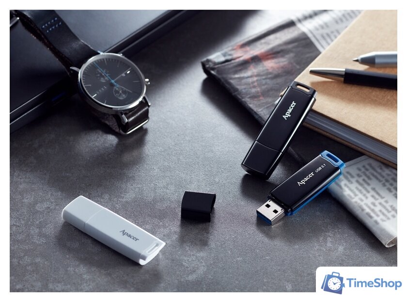USB Flash Apacer AH336 64GB (черный) - Изображение №3 — Интернет-магазин Time-Shop