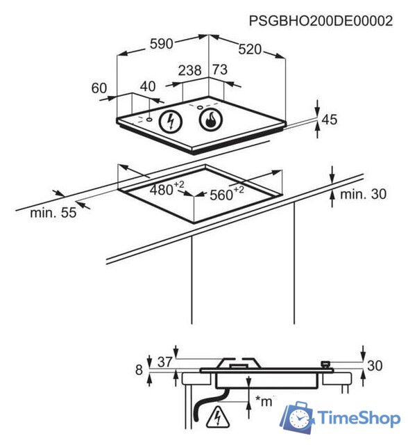 Варочная панель AEG HKB64450NB - Изображение №11 — Интернет-магазин Time-Shop