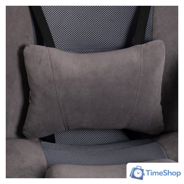 Игровое (геймерское) кресло TetChair Driver (флок/ткань, серый) - Изображение №7 — Интернет-магазин Time-Shop