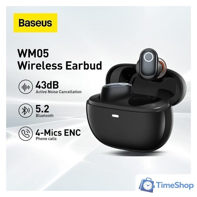 Наушники Baseus Bowie WM05 (белый) - Изображение №3 — Интернет-магазин Time-Shop