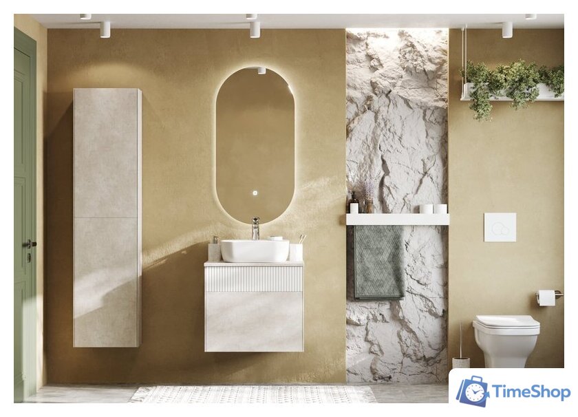  Акватон Шкаф-полупенал Марбл Слэйт 1A276403MH8A0 - Изображение №4 — Интернет-магазин Time-Shop