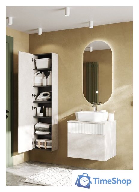  Акватон Шкаф-полупенал Марбл Слэйт 1A276403MH8A0 - Изображение №6 — Интернет-магазин Time-Shop