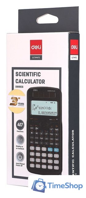 Инженерный калькулятор Deli D991ES (черный) - Изображение №3 — Интернет-магазин Time-Shop