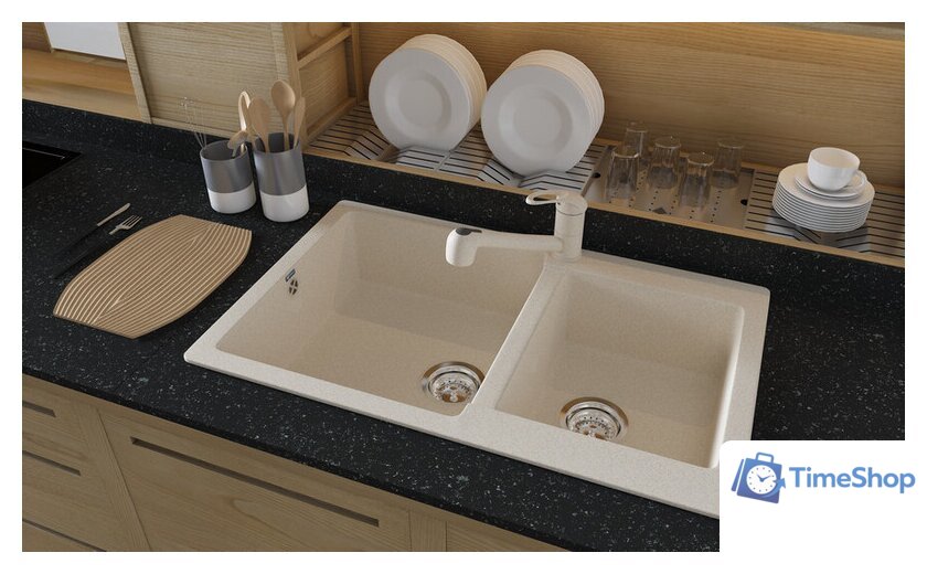 Кухонная мойка Ulgran U-505 (345 шоколад) - Изображение №2 — Интернет-магазин Time-Shop