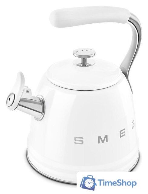 Чайник со свистком Smeg CKLW2001WH - Изображение №5 — Интернет-магазин Time-Shop