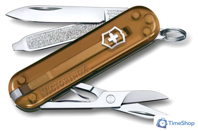 Нож-брелок Victorinox Classic Chocolate Fugde 0.6223.T55G (коричневый) - Изображение №1 — Интернет-магазин Time-Shop