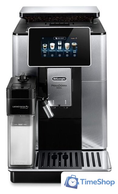 Кофемашина DeLonghi PrimaDonna Soul ECAM 610.74.MB - Изображение №7 — Интернет-магазин Time-Shop