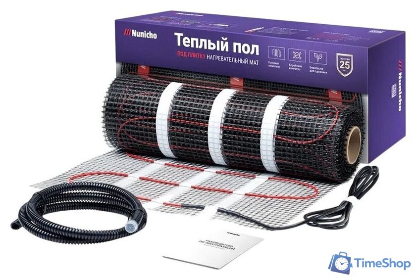 Нагревательный мат Nunicho Etalon SHP 1050Вт с терморегулятором RТС 70.26 (7.0м2) - Изображение №1 — Интернет-магазин Time-Shop