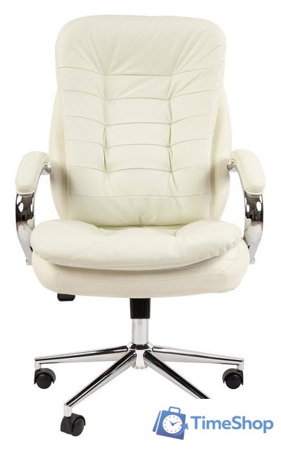 Офисное кресло CHAIRMAN 795 N (кожа, белый) - Изображение №2 — Интернет-магазин Time-Shop
