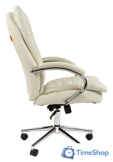 Офисное кресло CHAIRMAN 795 N (кожа, белый) - Изображение №7 — Интернет-магазин Time-Shop