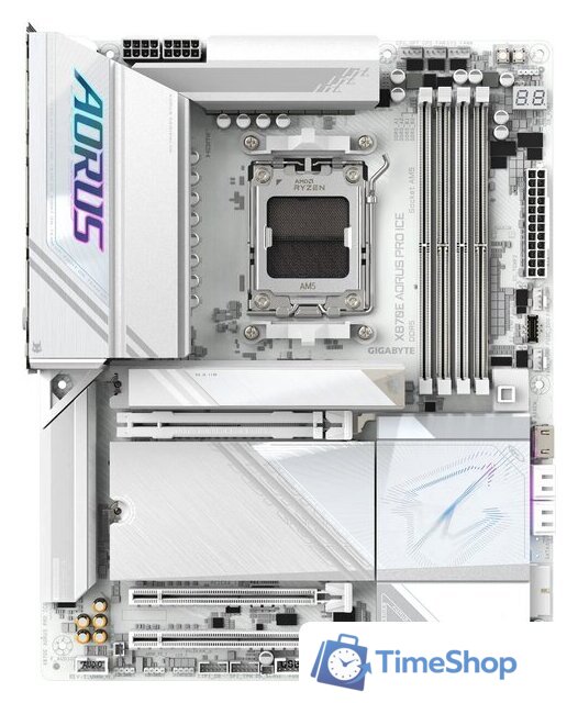 Материнская плата Gigabyte X870E Aorus Pro Ice - Изображение №1 — Интернет-магазин Time-Shop