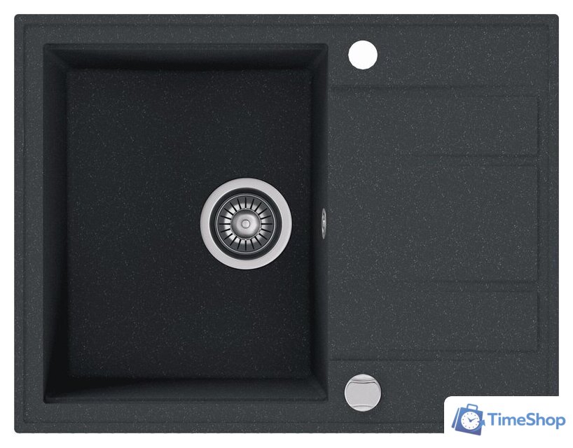 Кухонная мойка Kernau KGS V 4565A 1B1D Black Metallic - Изображение №1 — Интернет-магазин Time-Shop