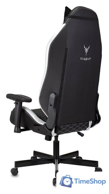 Игровое (геймерское) кресло Knight Neon (черный/серебристый) - Изображение №5 — Интернет-магазин Time-Shop