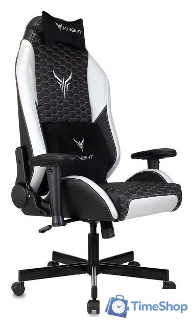 Игровое (геймерское) кресло Knight Neon (черный/серебристый) - Изображение №1 — Интернет-магазин Time-Shop
