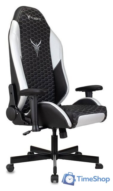 Игровое (геймерское) кресло Knight Neon (черный/серебристый) - Изображение №17 — Интернет-магазин Time-Shop