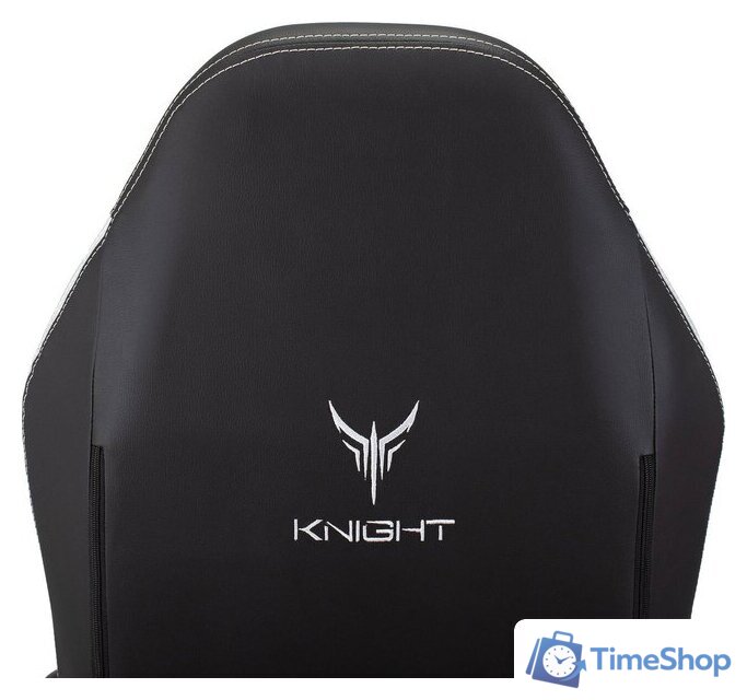 Игровое (геймерское) кресло Knight Neon (черный/серебристый) - Изображение №12 — Интернет-магазин Time-Shop